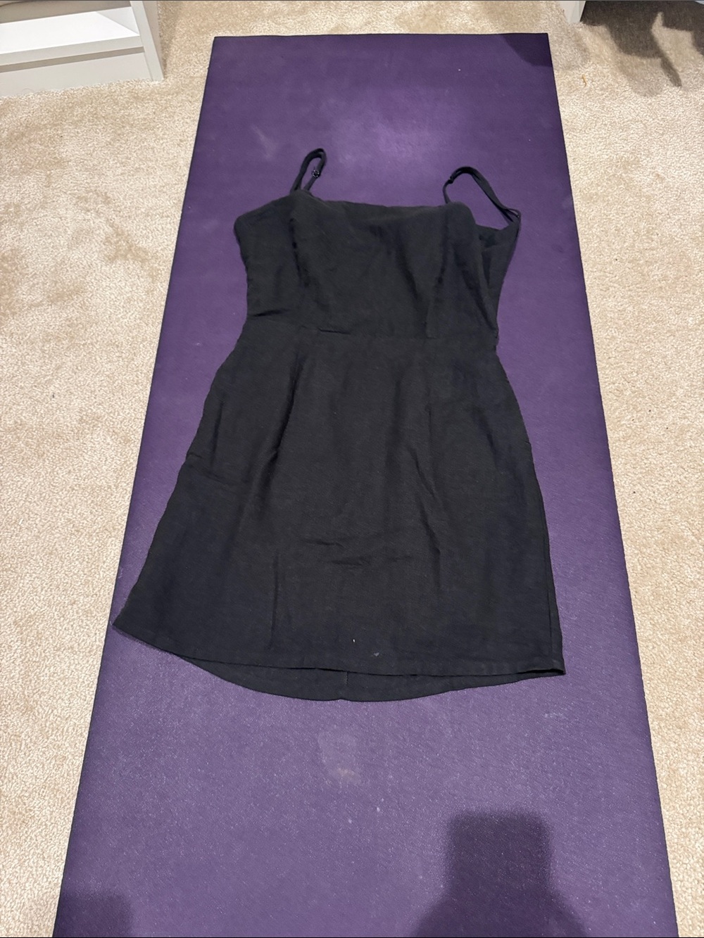 Garage Black Spaghetti-Strap Mini Dress